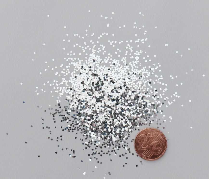 Glimmer Silber grob (extra abgepackt)
